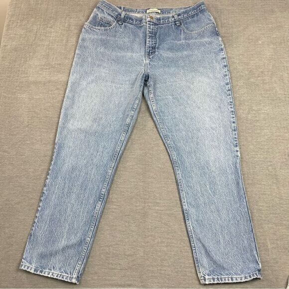 Vintage Riders Relaxed Fit Light Wash Denim Jeans Women’s Size 16W M - Picture 1 of 11